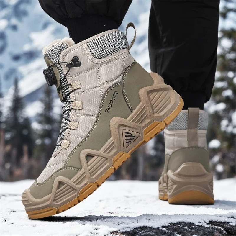 Waterproof Winter Boot - 따뜻한 털 안감 남성용 전투 전술