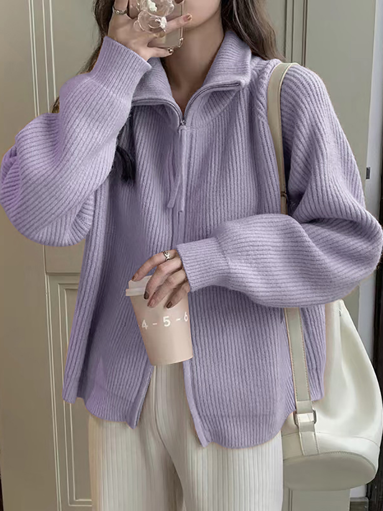 Wool Coat Peacoat - 가을 겨울 여성 패션 니트웨어 카디건