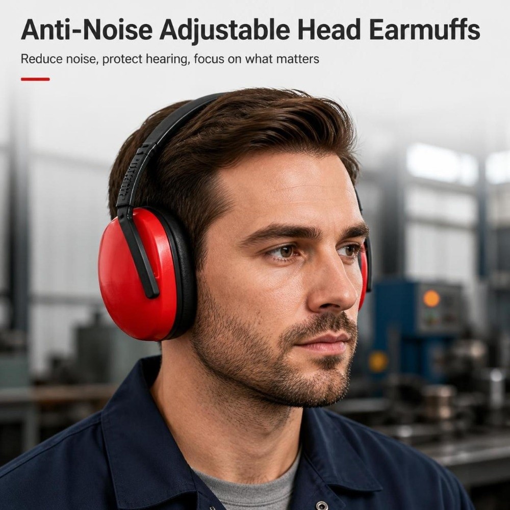 접이식, 조절 가능한 헤드형 귀마개, 소음 감소, 방음 - Earmuffs Foldable 리뷰 및 가격