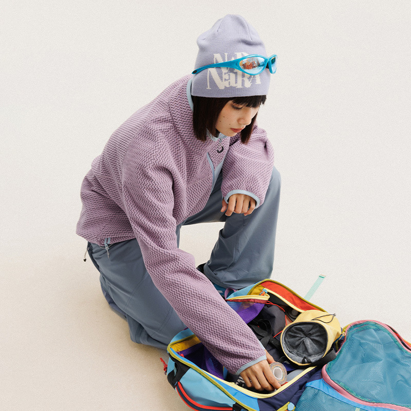 가을 겨울 폴라 플리스 물결 모양 줄무늬 재킷 남성 여 - Wool Coat Peacoat 리뷰 및 가격