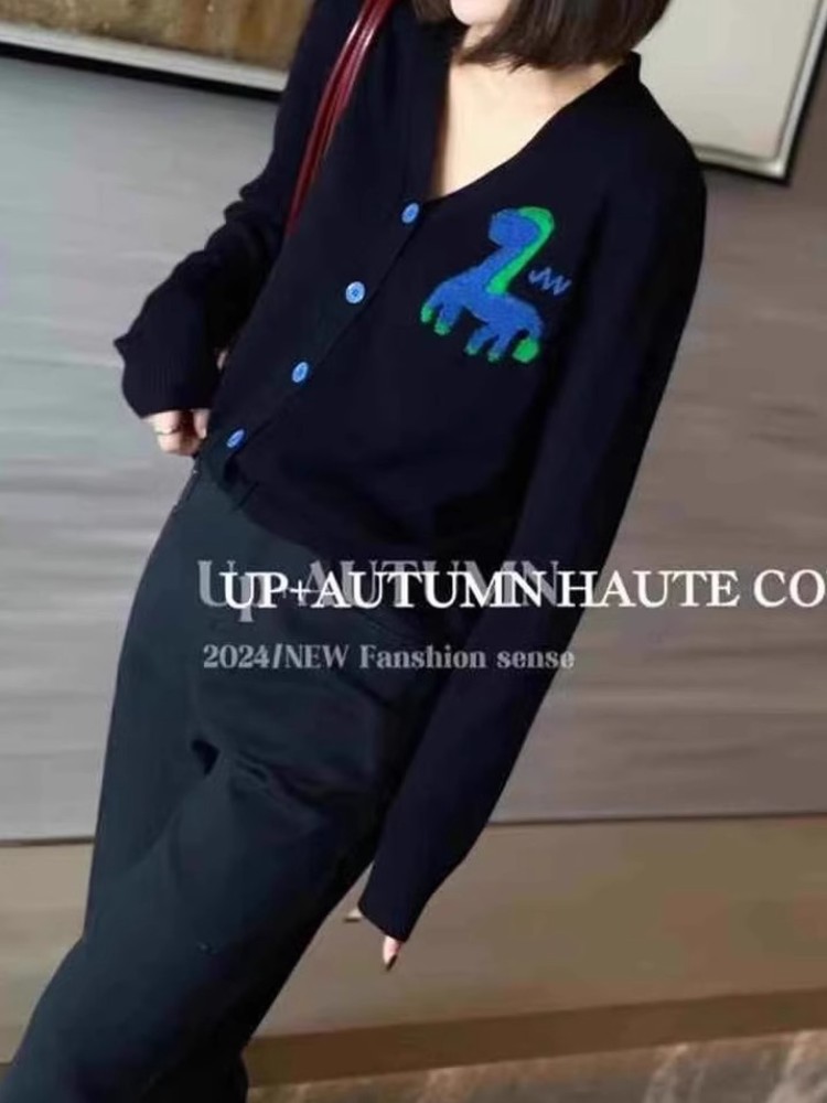 V넥 100% 캐시미어 자카드 니트 가디건 여성용, 부 - Wool Coat Peacoat 리뷰 및 가격