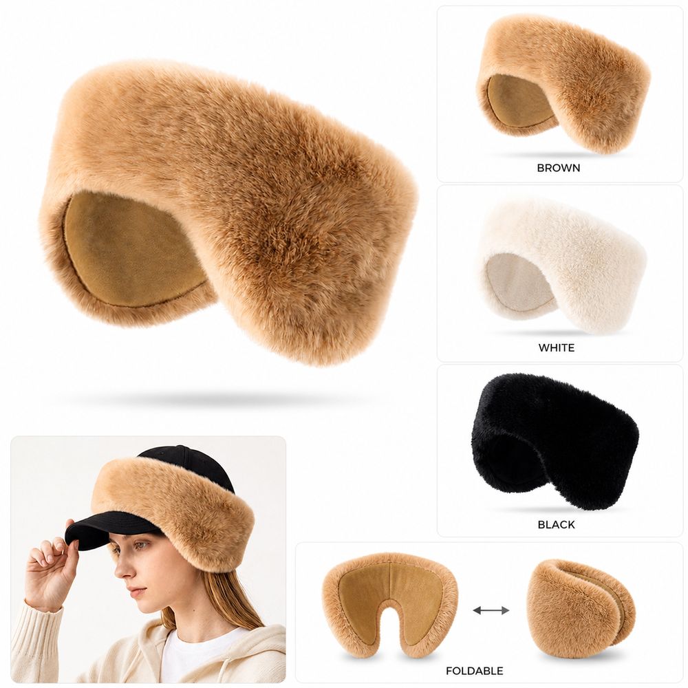 새로운 접이식 귀마개 인조 퍼 귀마개 부드러운 인조 퍼 - Earmuffs Foldable 리뷰 및 가격
